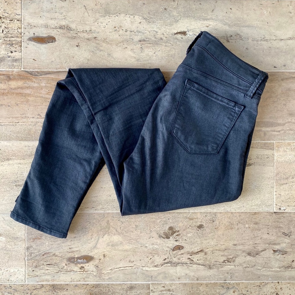 J Brand Blue Super Skinny Coated Jeans Size 27